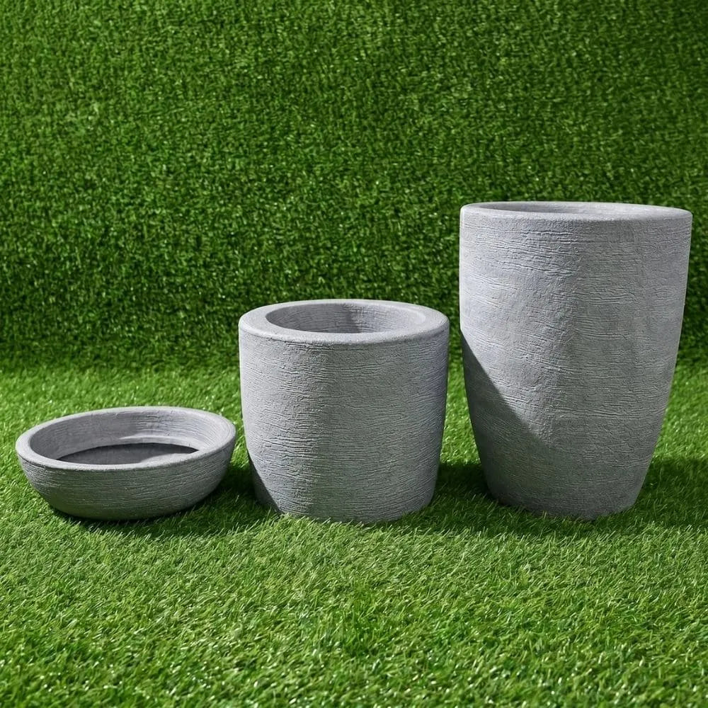 Kit 3 Vasos Texturizados Pequenos