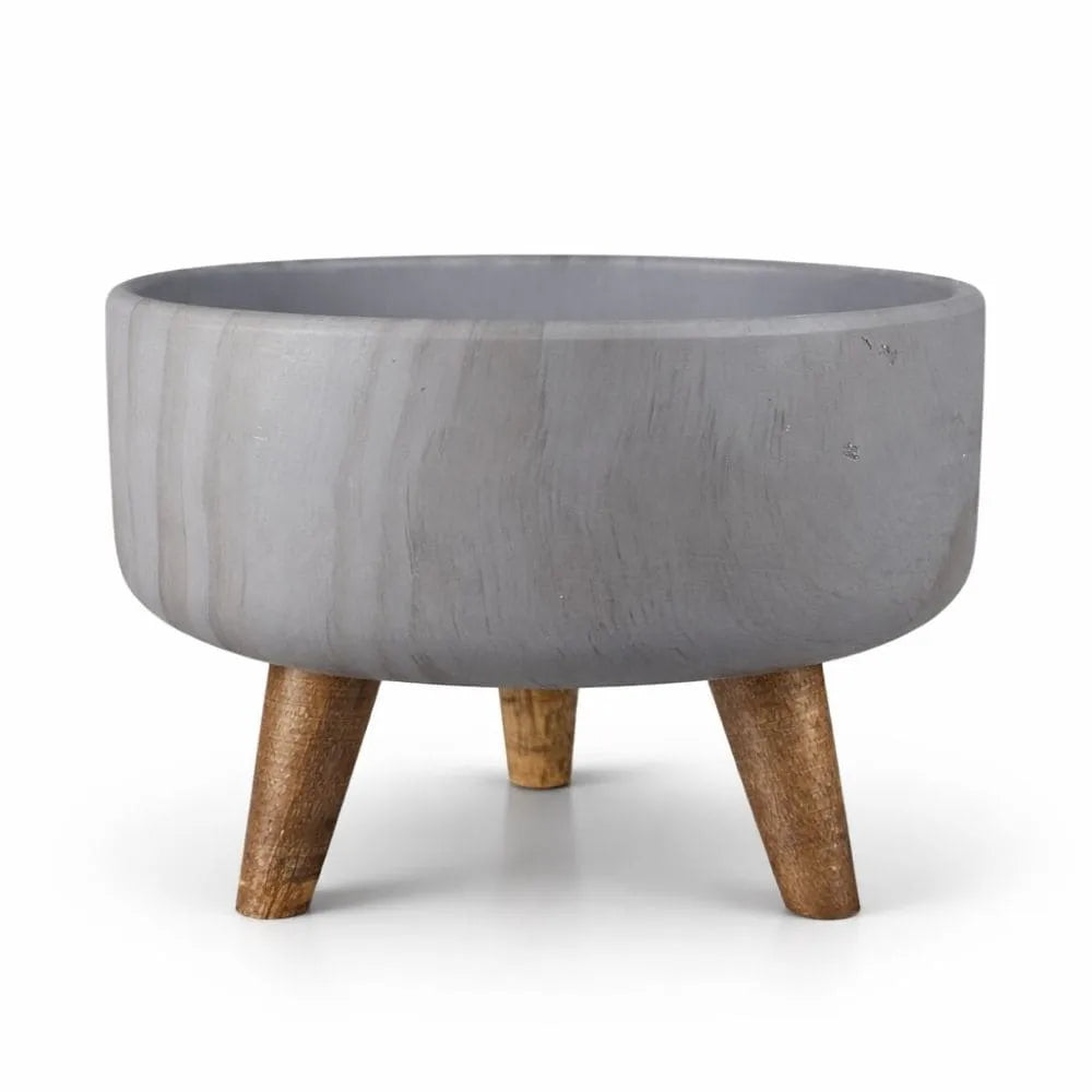 Vaso Bacia Linha Genebra com Tripé de Madeira