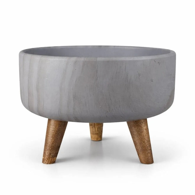 Vaso Bacia Linha Genebra com Tripé de Madeira