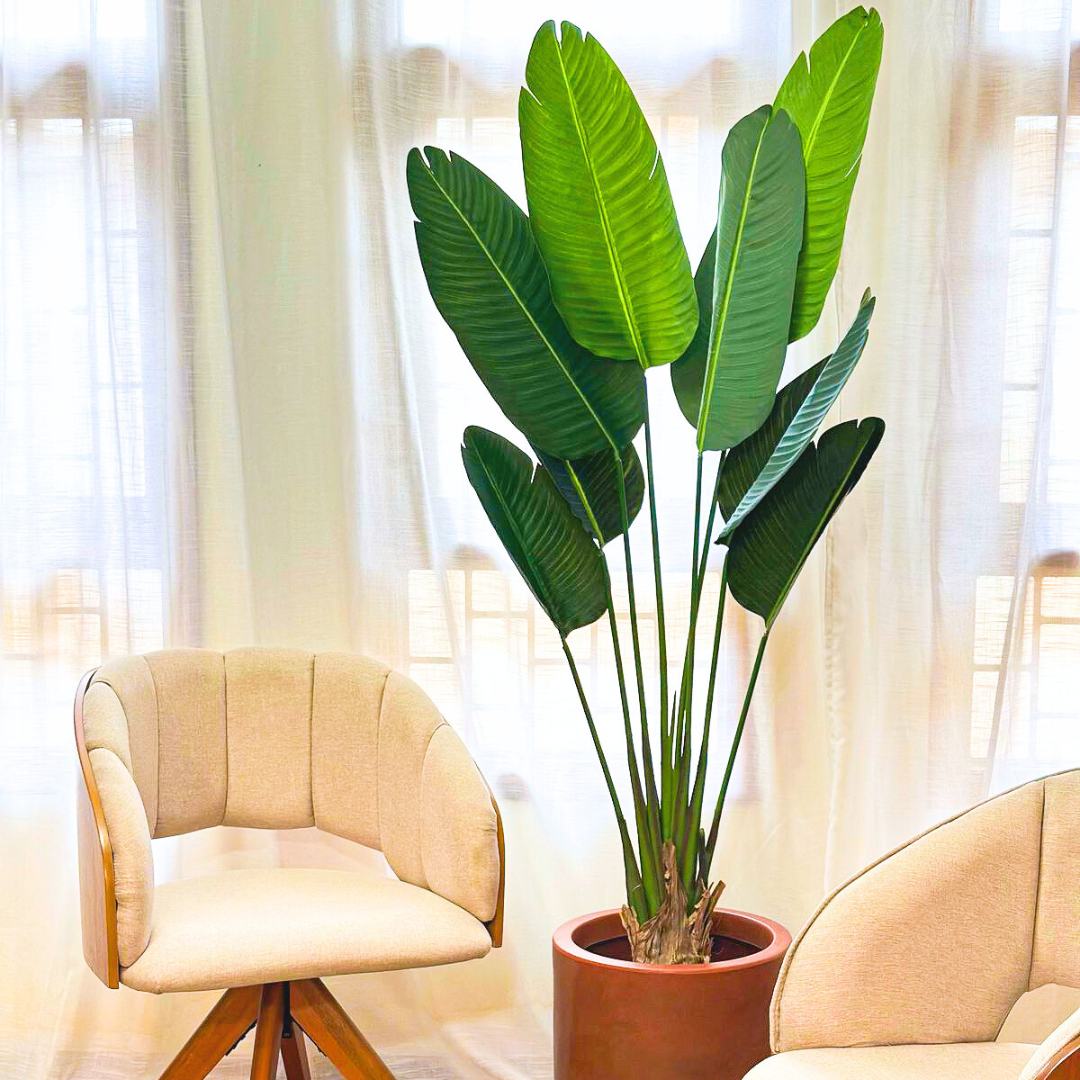 Bananeira Planta Artificial Grande Árvore Decoração de Vaso