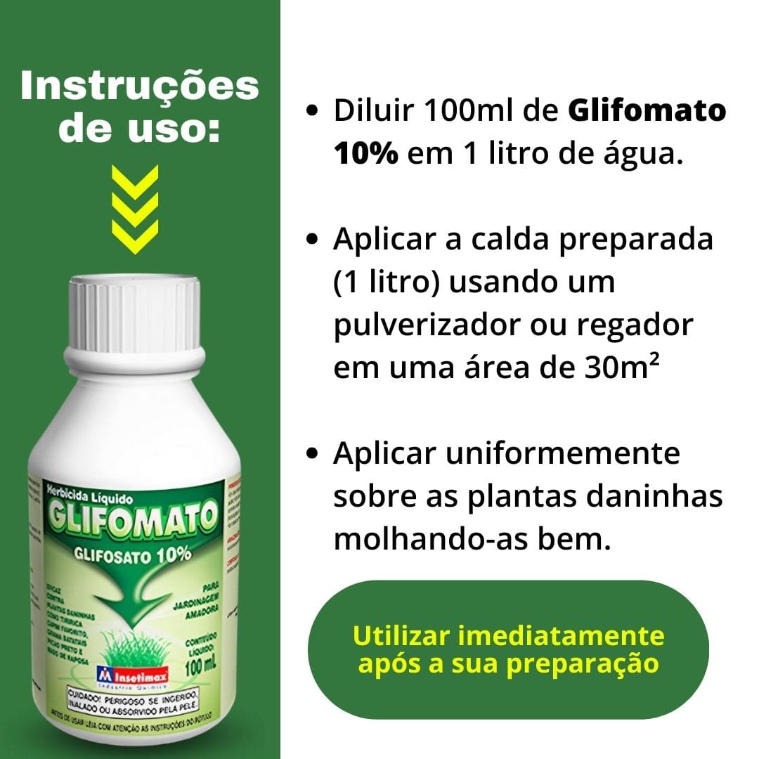 Glifomato Elimina Mato Insetimax 100ml