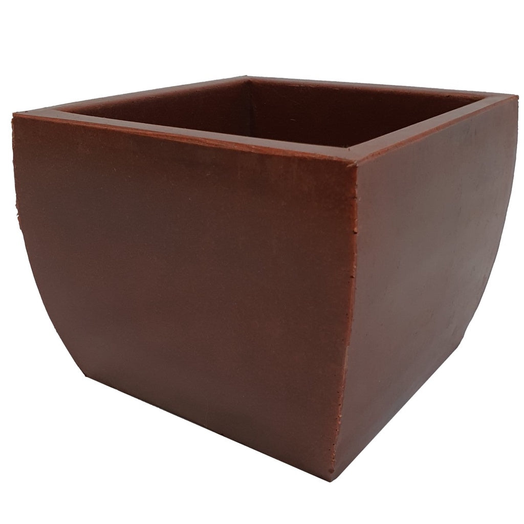 Vaso Cachepot Quadrado em Polietileno 14x17cm