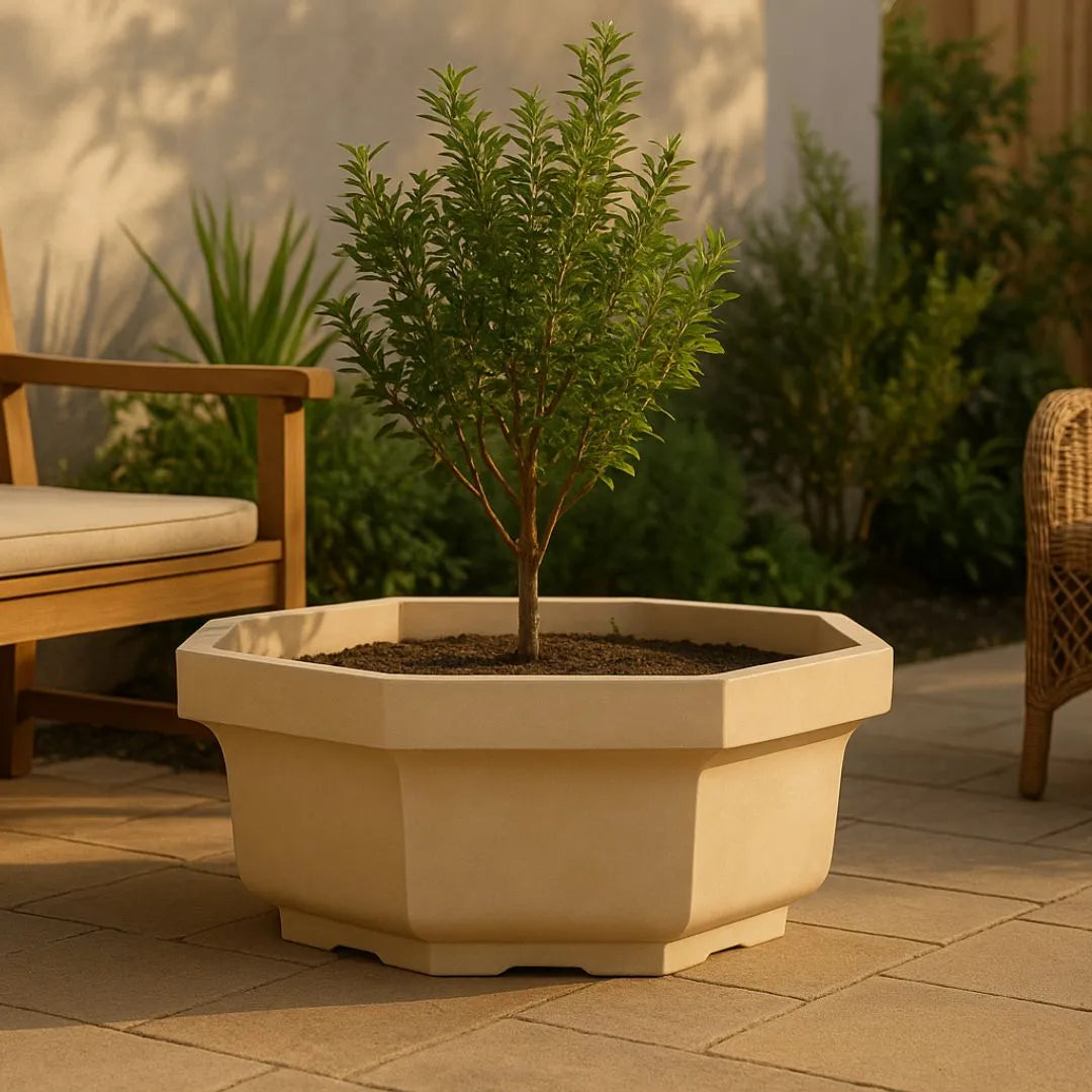 Vaso Bacia Oitavado Siena em Polietileno