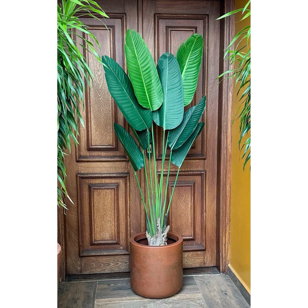 Bananeira Planta Artificial Grande Árvore Decoração de Vaso