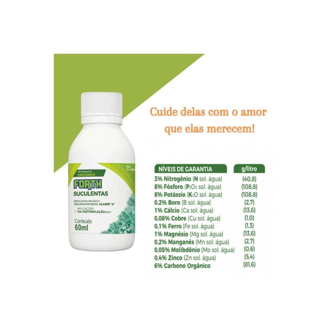 Forth Adubo Orgânico para Suculentas 60ml