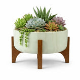 Vaso Bacia Linha Genebra com Suporte de Madeira