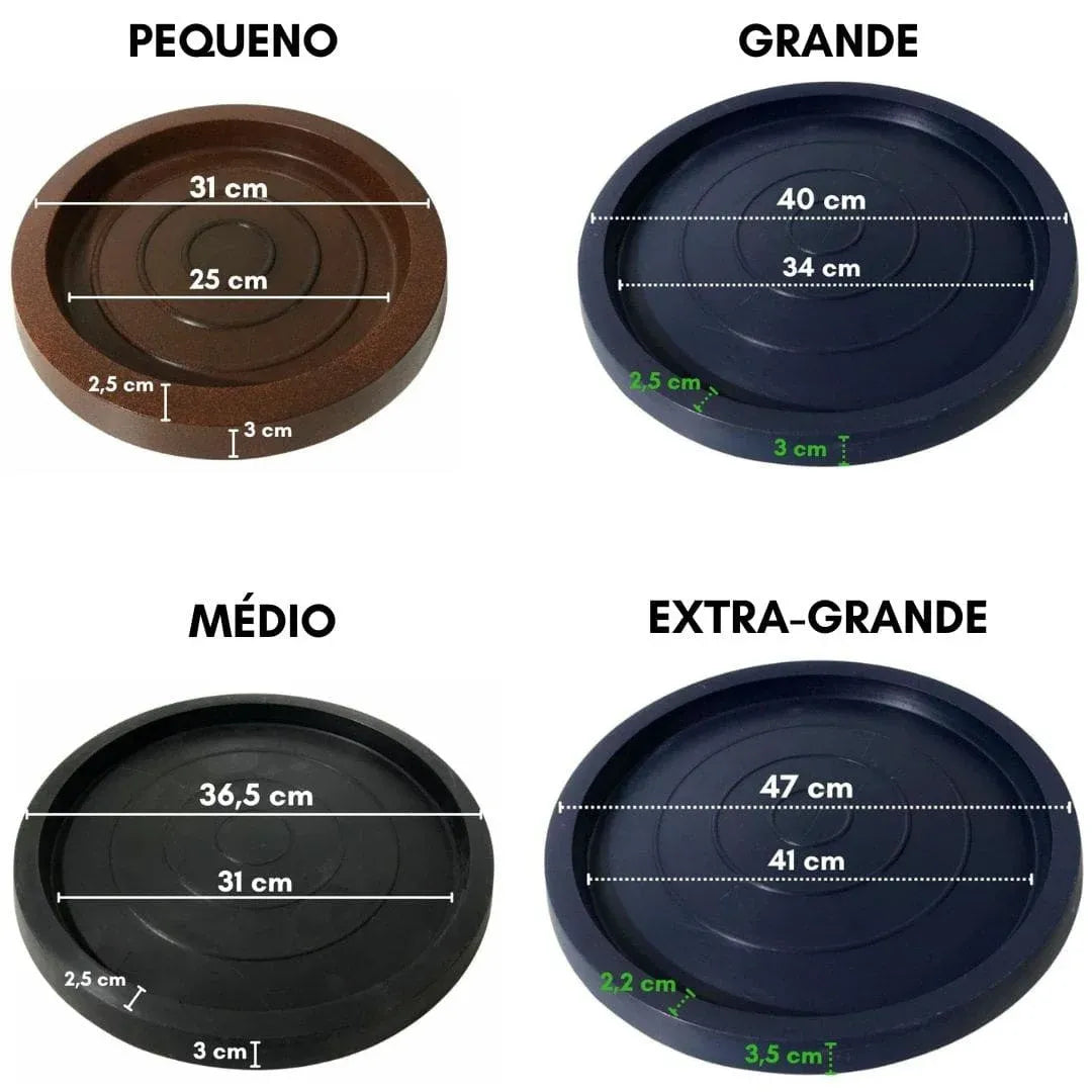 Prato Redondo de Chão em Polietileno