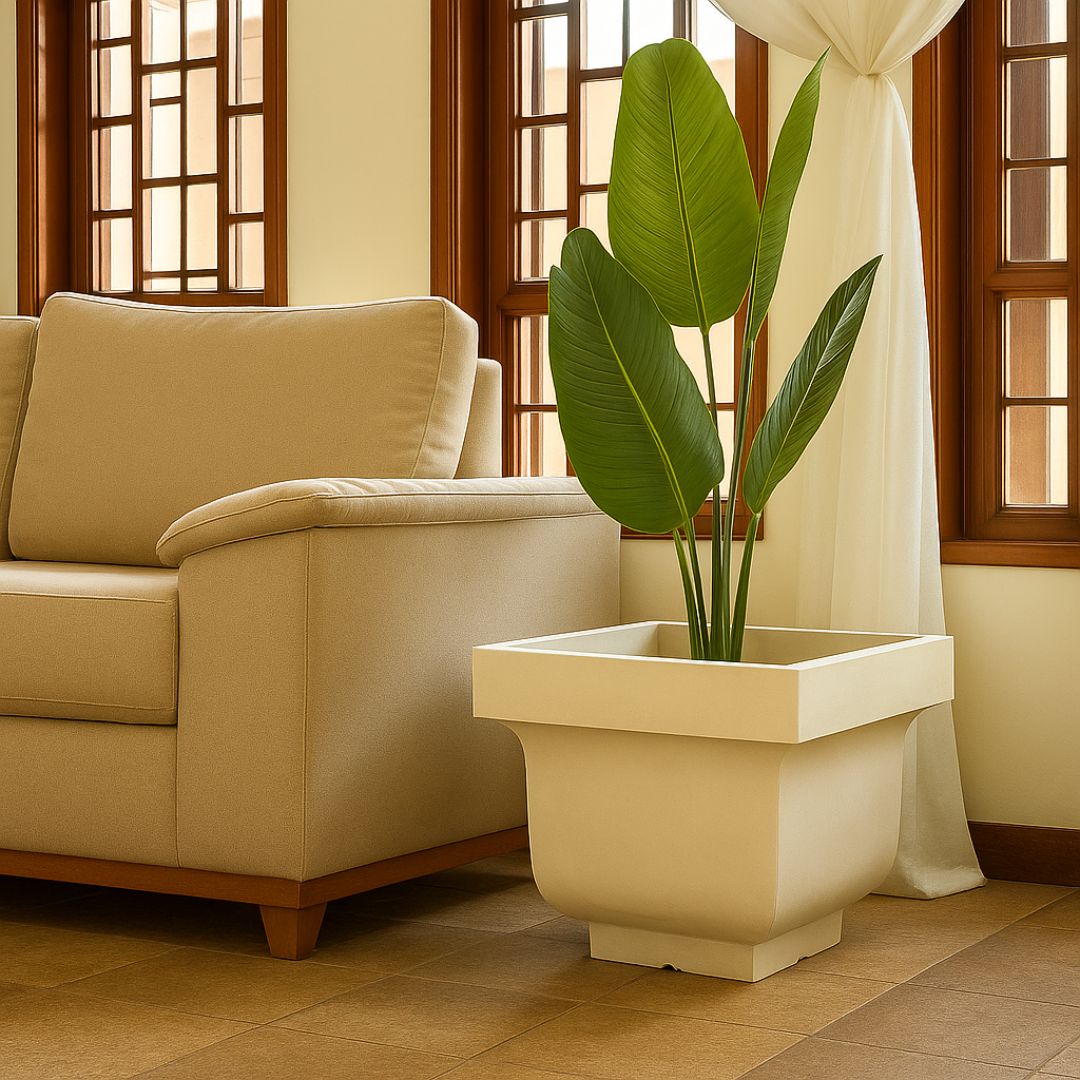 Vaso Siena em Polietileno com Bordas Curvadas