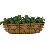 Jardineira de Fibra de Coco com Suporte Ornamentado