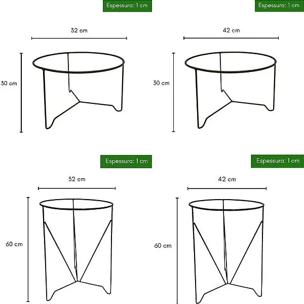 Suporte de Ferro com Tripé