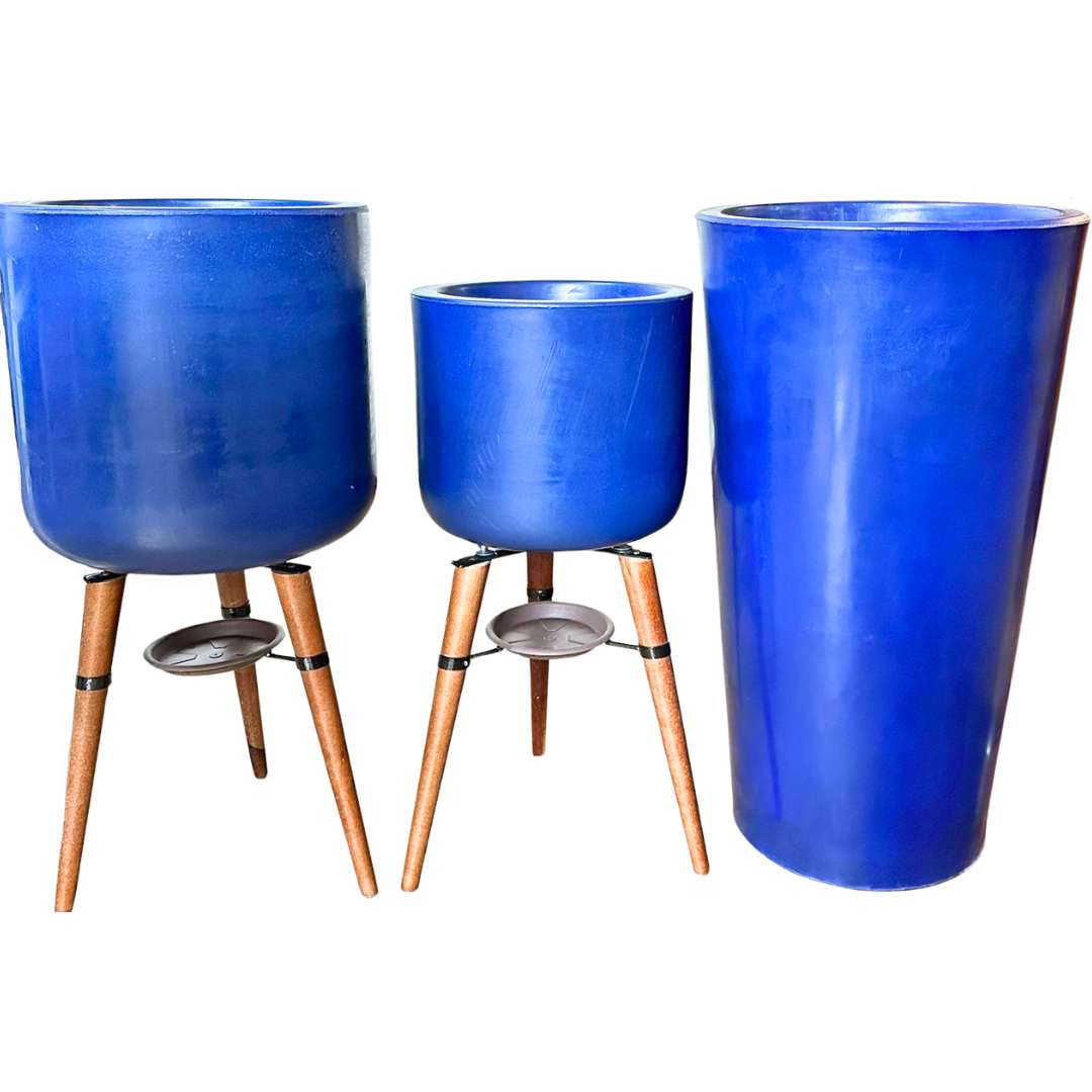 3 Vasos de Luxo Para Planta Decoração Externa Sacada Varanda
