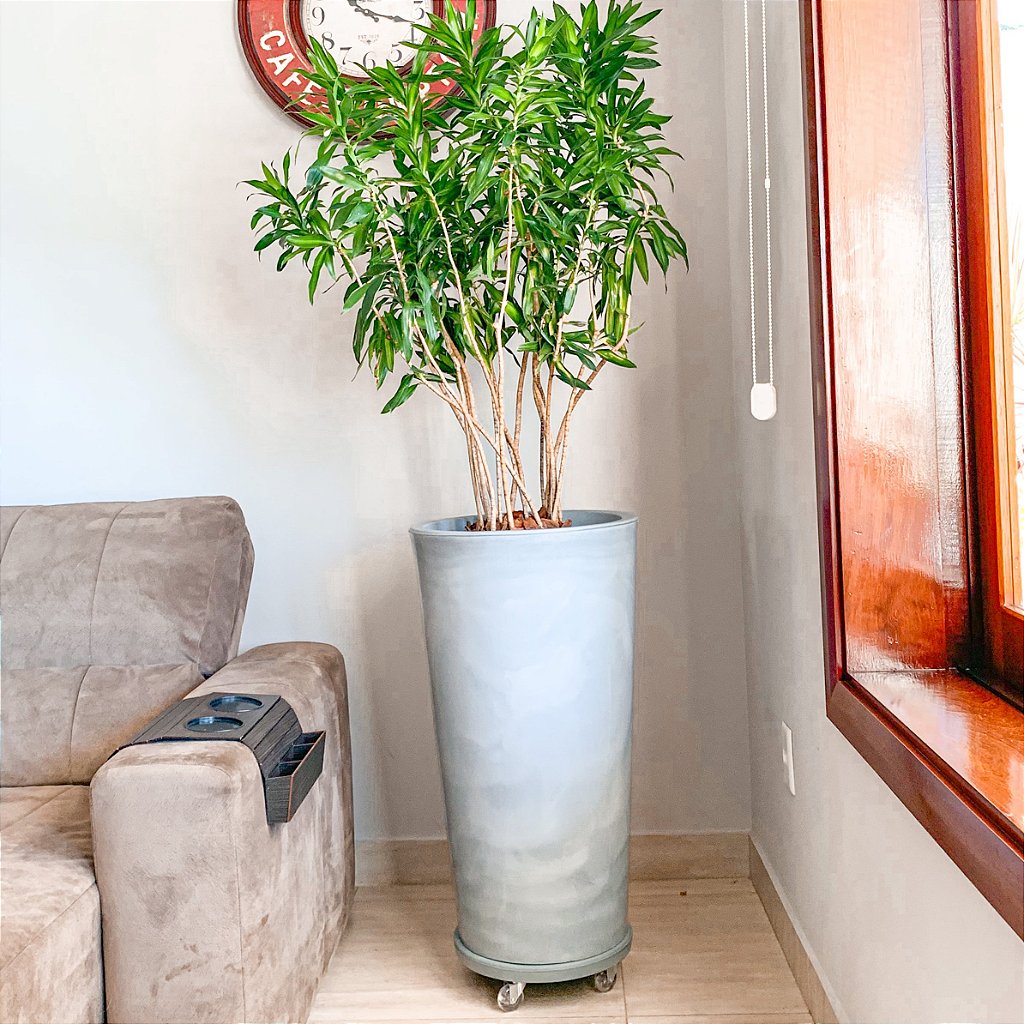 Vaso Brilhante Damasco em Polietileno