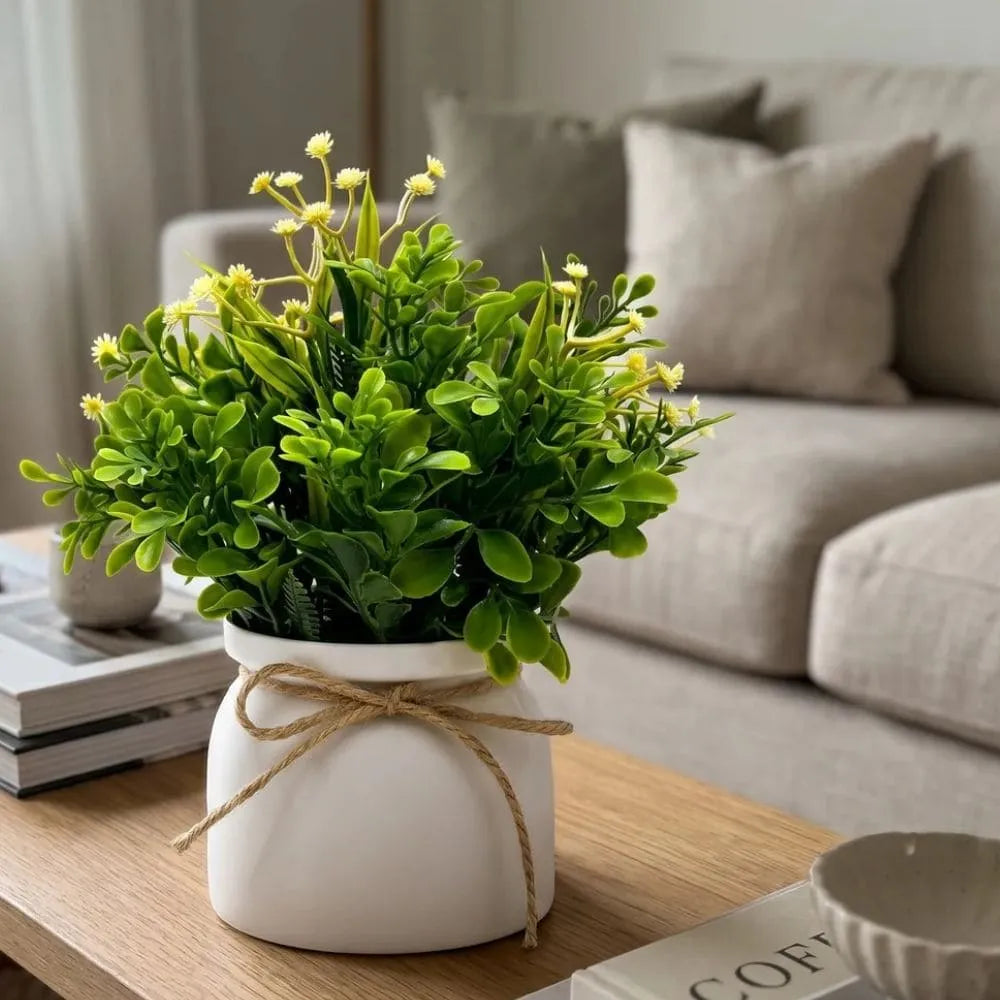 Vaso Decorativo com Flor Artificial
