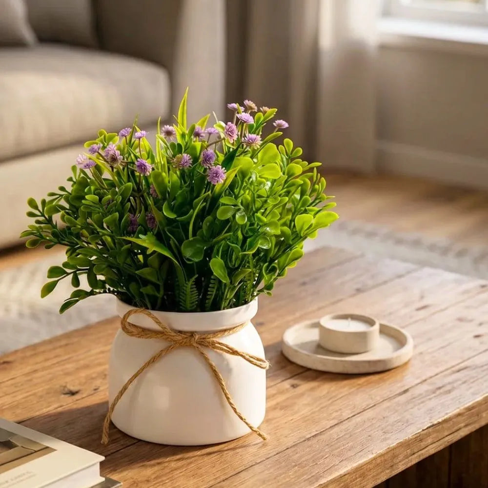 Vaso Decorativo com Flor Artificial