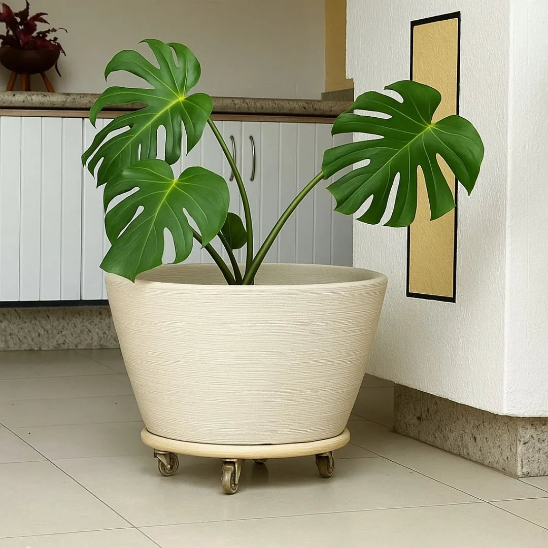 Vaso Bacia Pequim Texturizado em Polietileno 52cm