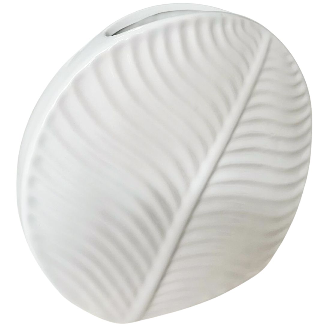 Vaso Cachepot Folha em Dolomita