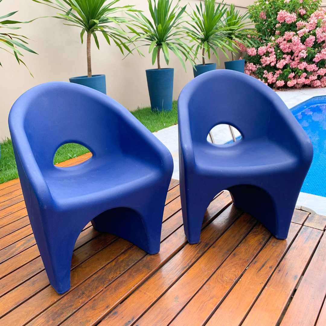 Kit Mesa de Centro com Champanheira + 2 Cadeiras Ipanema