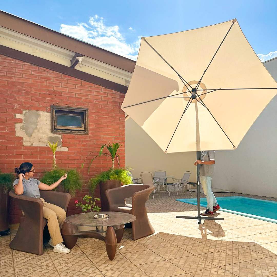 Ombrelone Bora Bora Suspenso Lateral 3m