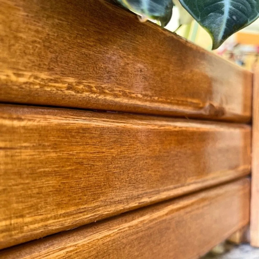 Jardineira de Madeira Ripada - Tamanhos Grandes