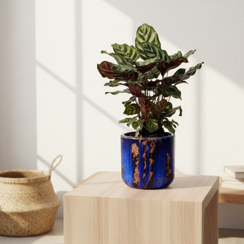 Vaso Cachepot de Cerâmica Texturizada