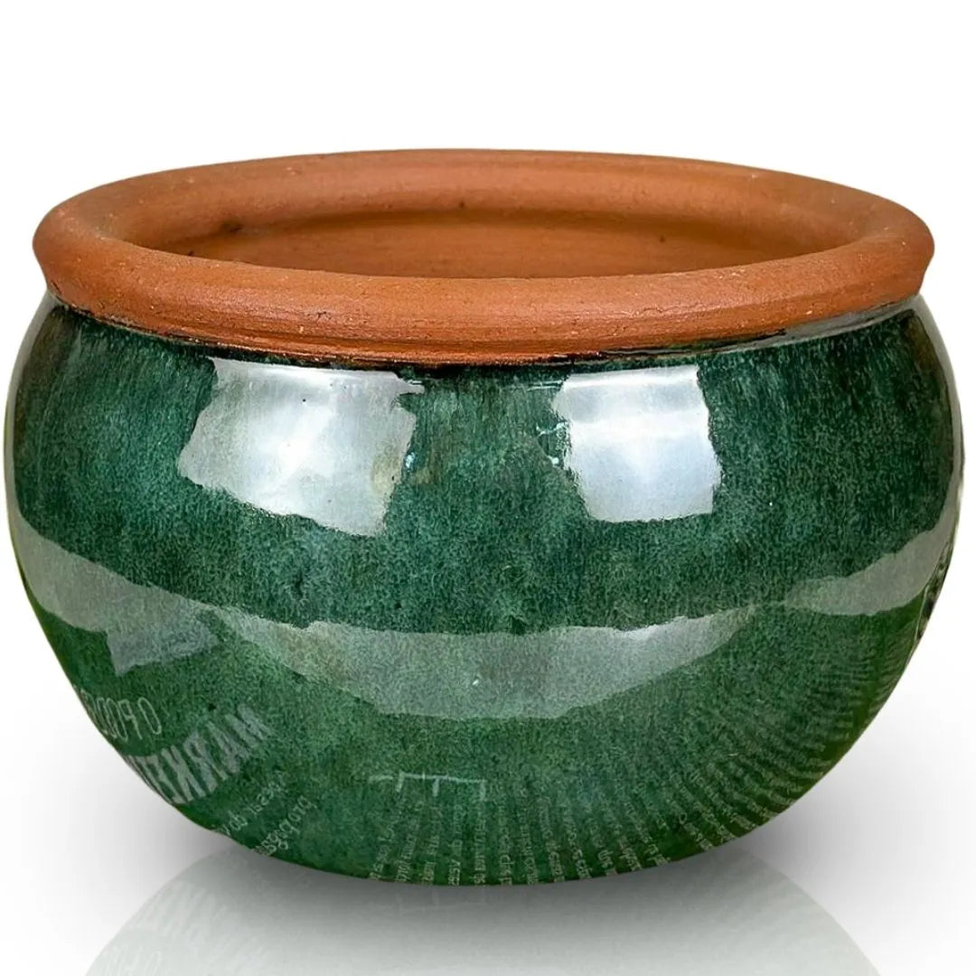 Vaso Cachepot em Cerâmica Esmaltada 15cm