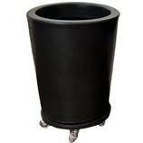 Kit Vaso Damasco Brilhante + Suporte com Rodinhas