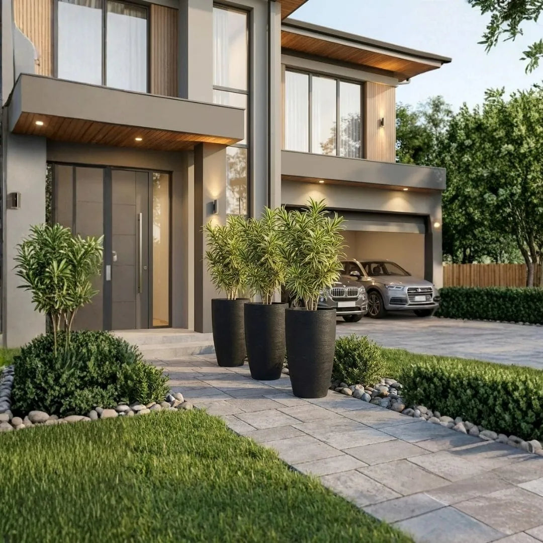 Vaso Pequim em Polietileno Texturizado 68x42cm