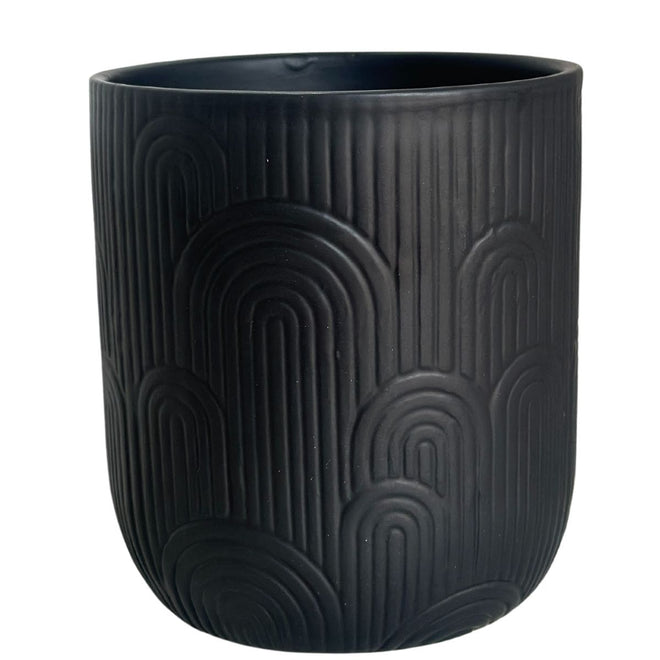 Vaso de Cerâmica Texturizado 13x15cm
