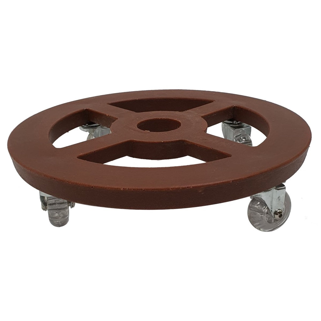 Kit Vaso em Polietileno 55x37cm + Suporte com Rodas