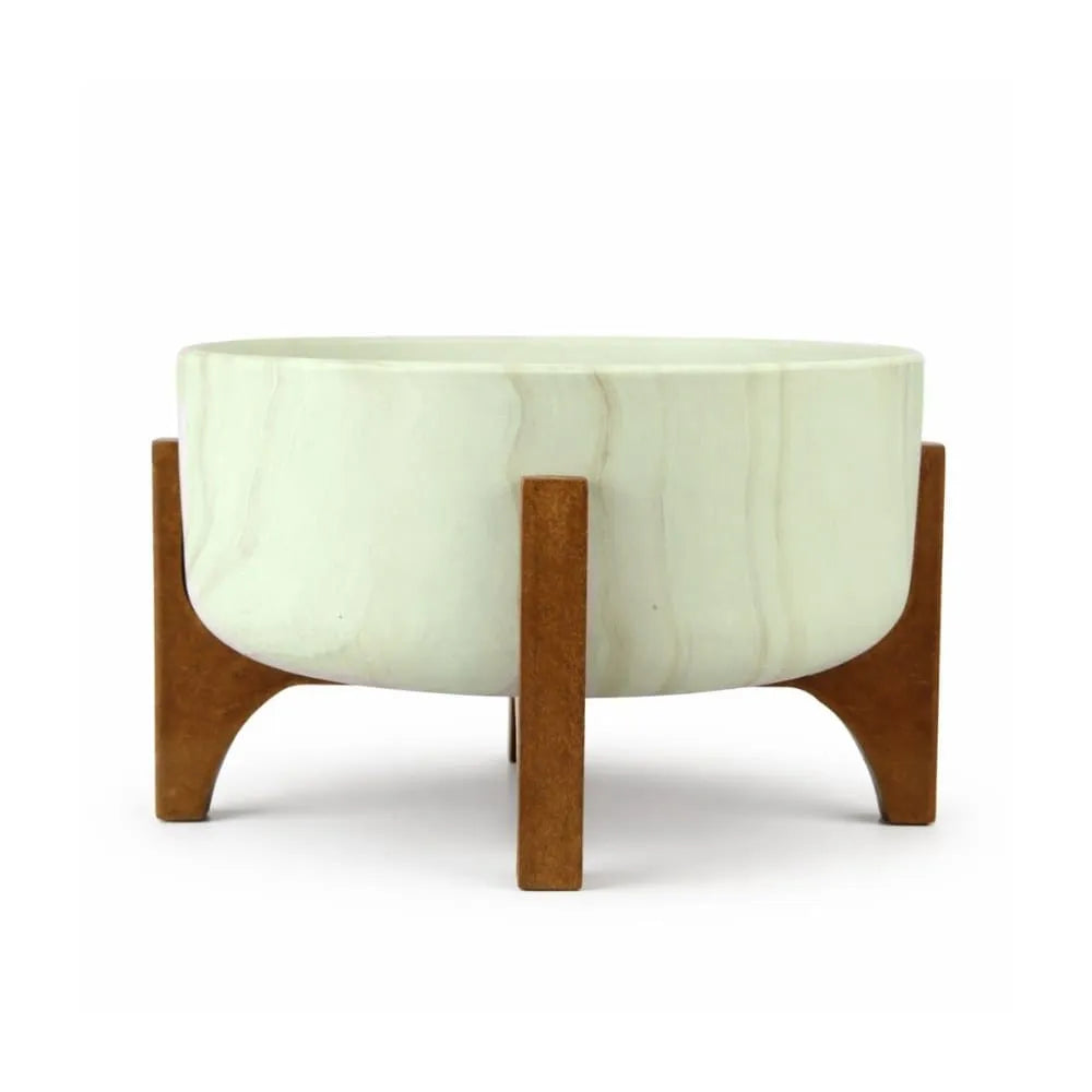 Vaso Bacia Linha Genebra com Suporte de Madeira