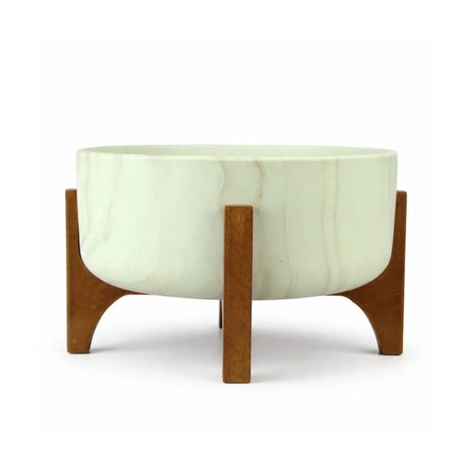 Vaso Bacia Linha Genebra com Suporte de Madeira