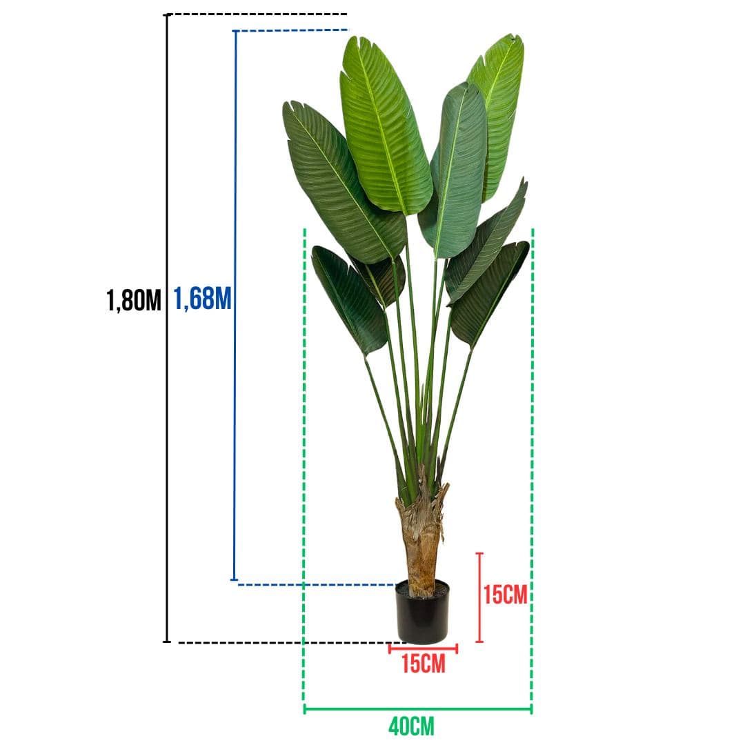 Bananeira Planta Artificial Grande Árvore Decoração de Vaso