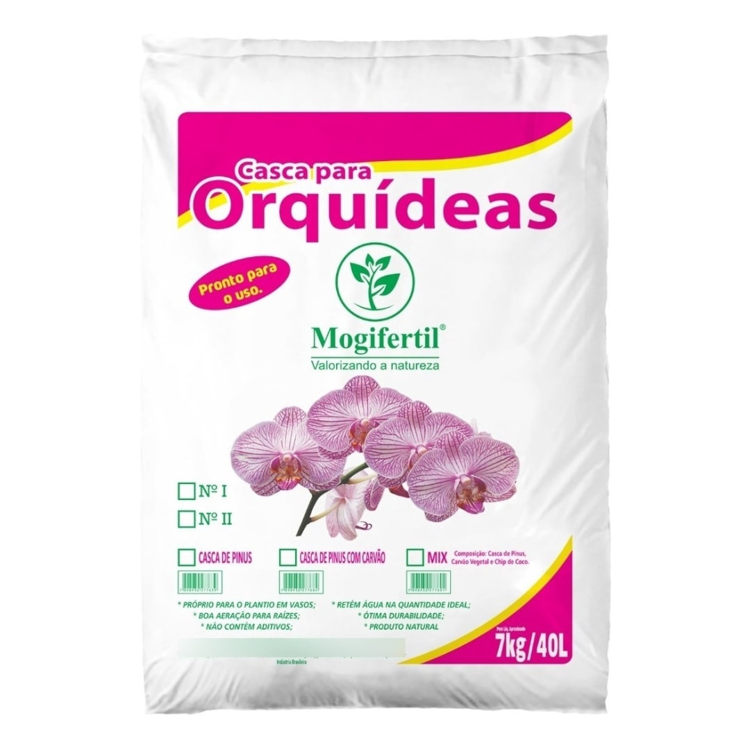 Substrato para Orquídeas Pinus, Carvão e Chips Coco 7kg