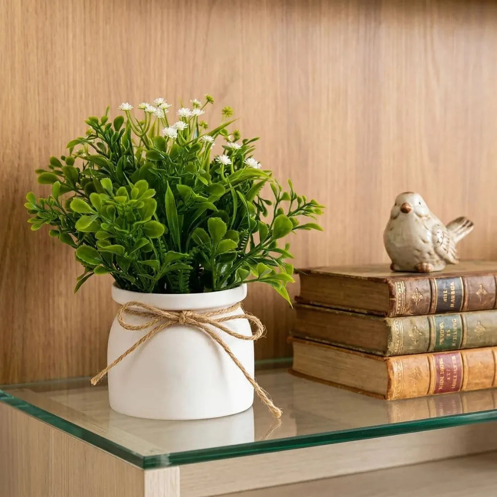Vaso Decorativo com Flor Artificial