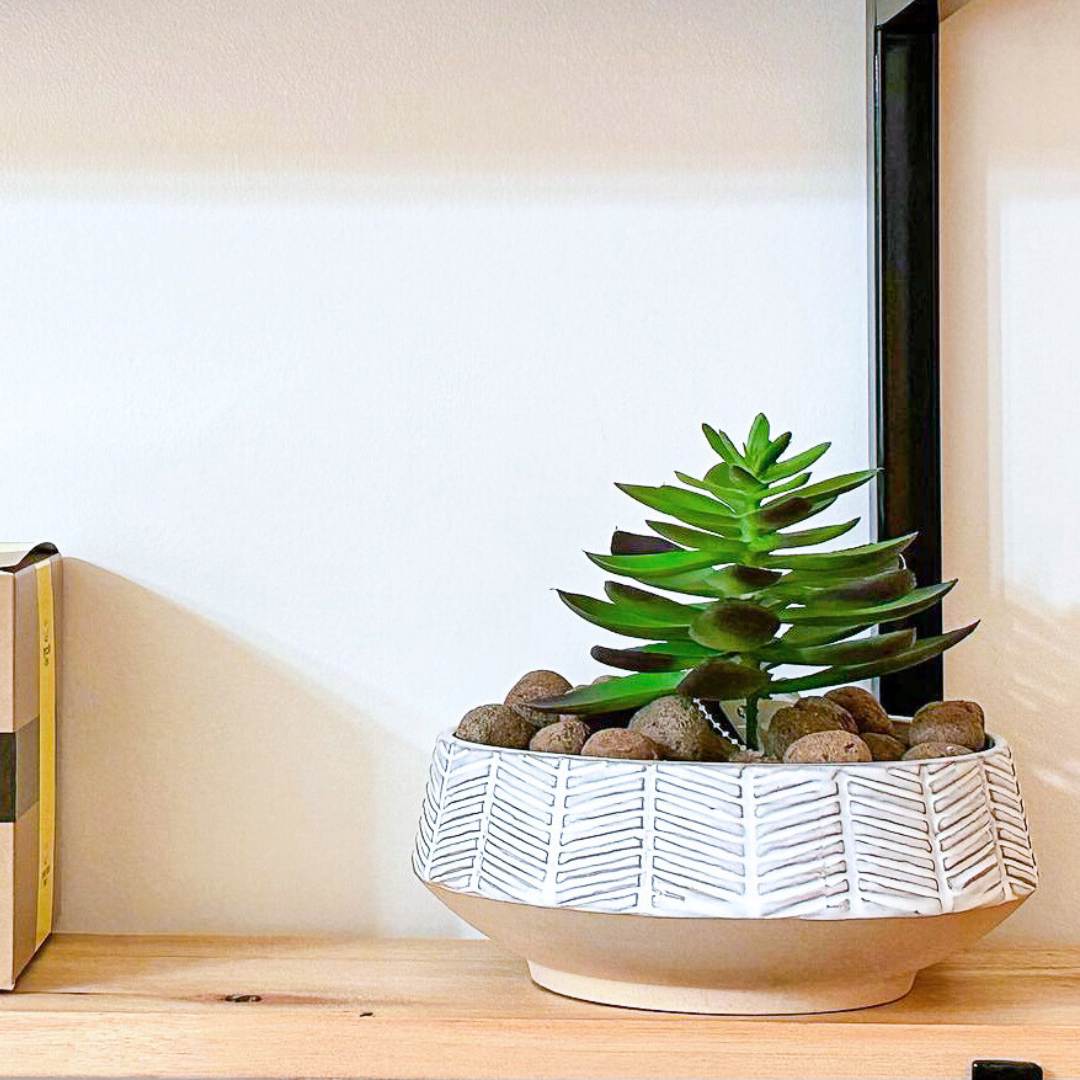 Vaso Cachepot Bacia de Cerâmica