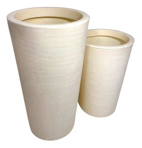 Kit 2 Vasos Damasco Texturizados