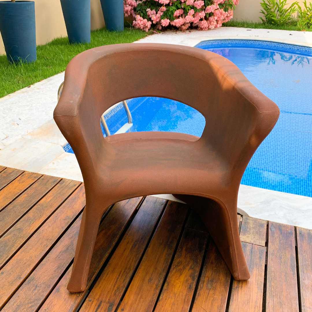 2 Cadeiras e Mesa Decoração Jardim Varanda Kit Copacabana