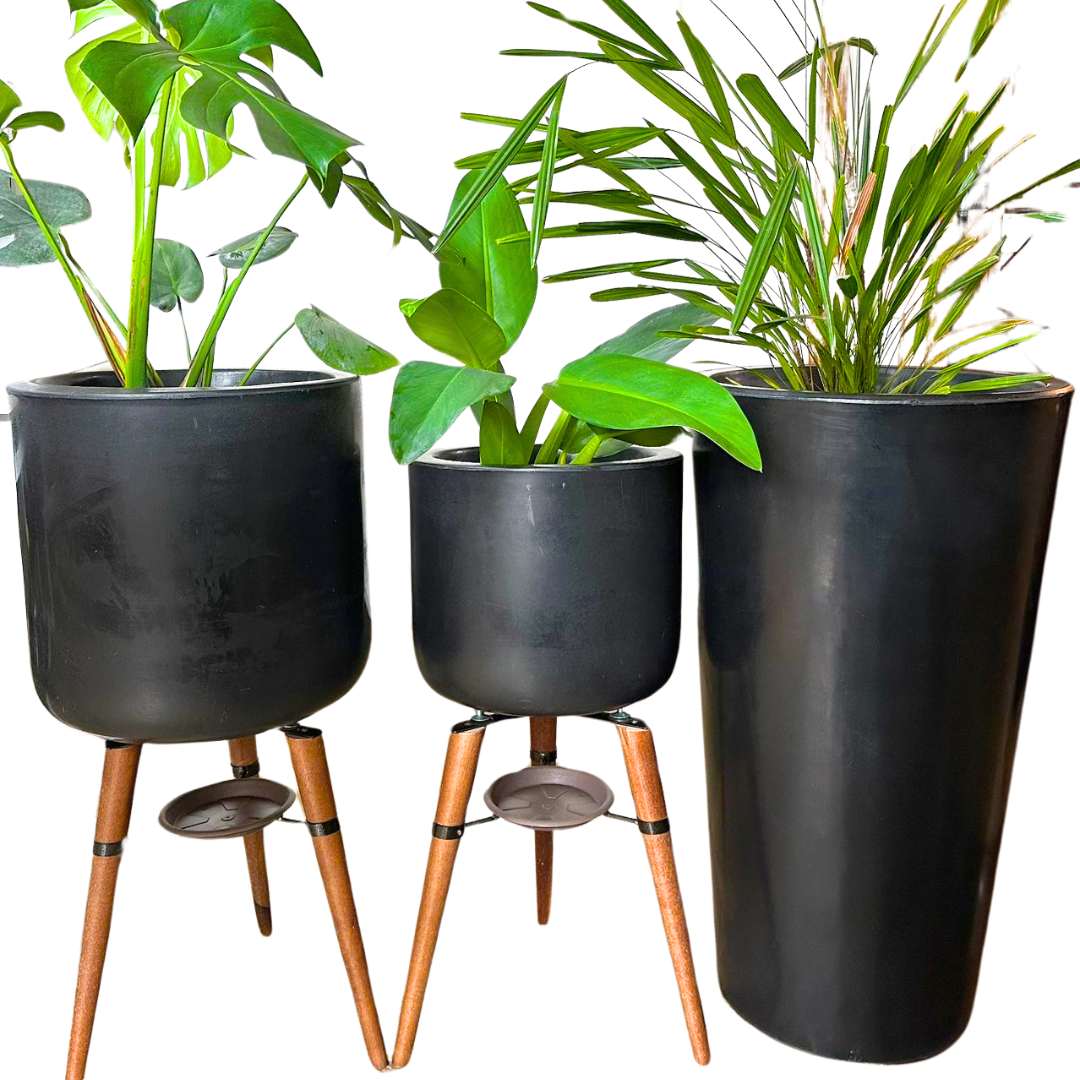 3 Vasos de Luxo Para Planta Decoração Externa Sacada Varanda