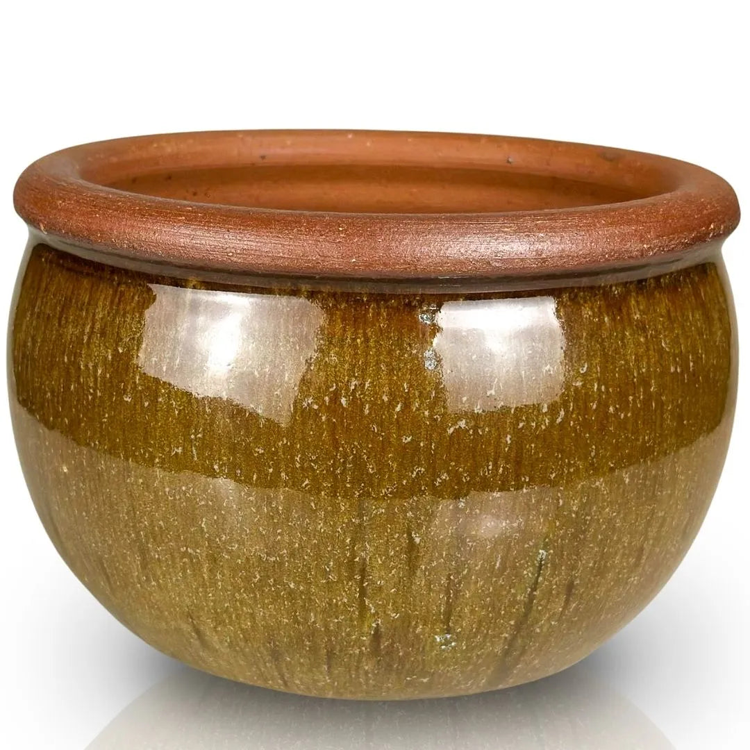 Vaso Cachepot em Cerâmica Esmaltada 15cm