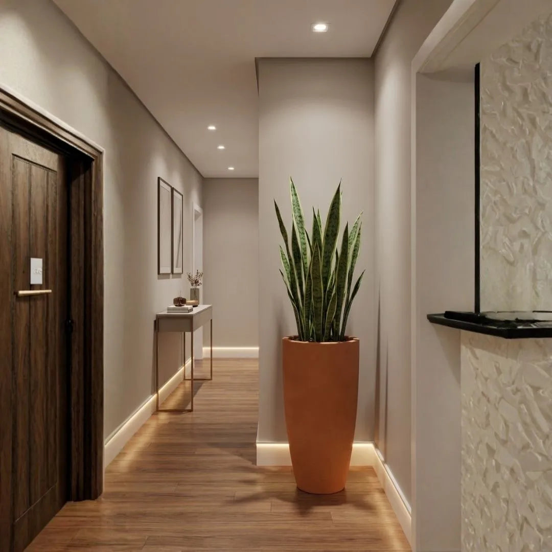 Vaso Pequim em Polietileno Texturizado 68x42cm