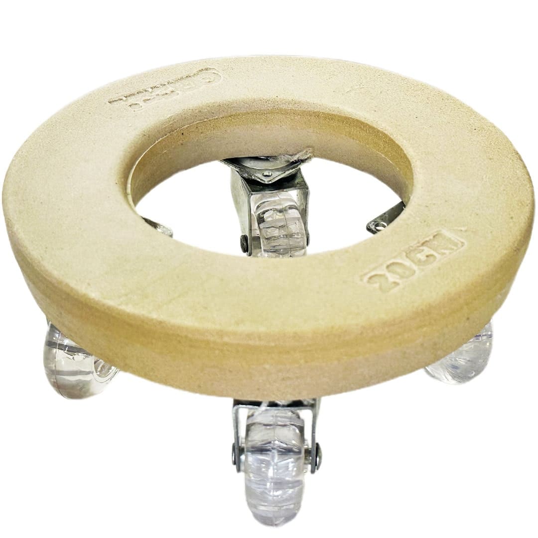 Suporte com Rodas de Silicone para Vasos Redondos