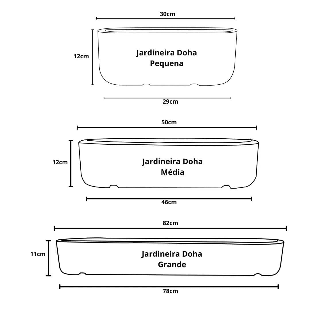 Jardineira Doha em Polietileno