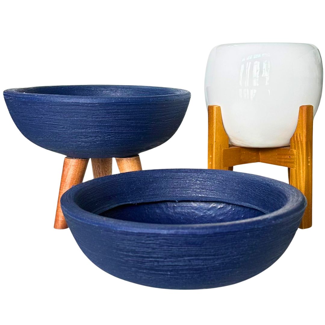 Kit 3 Vasos Pequenos para Espaços Compactos