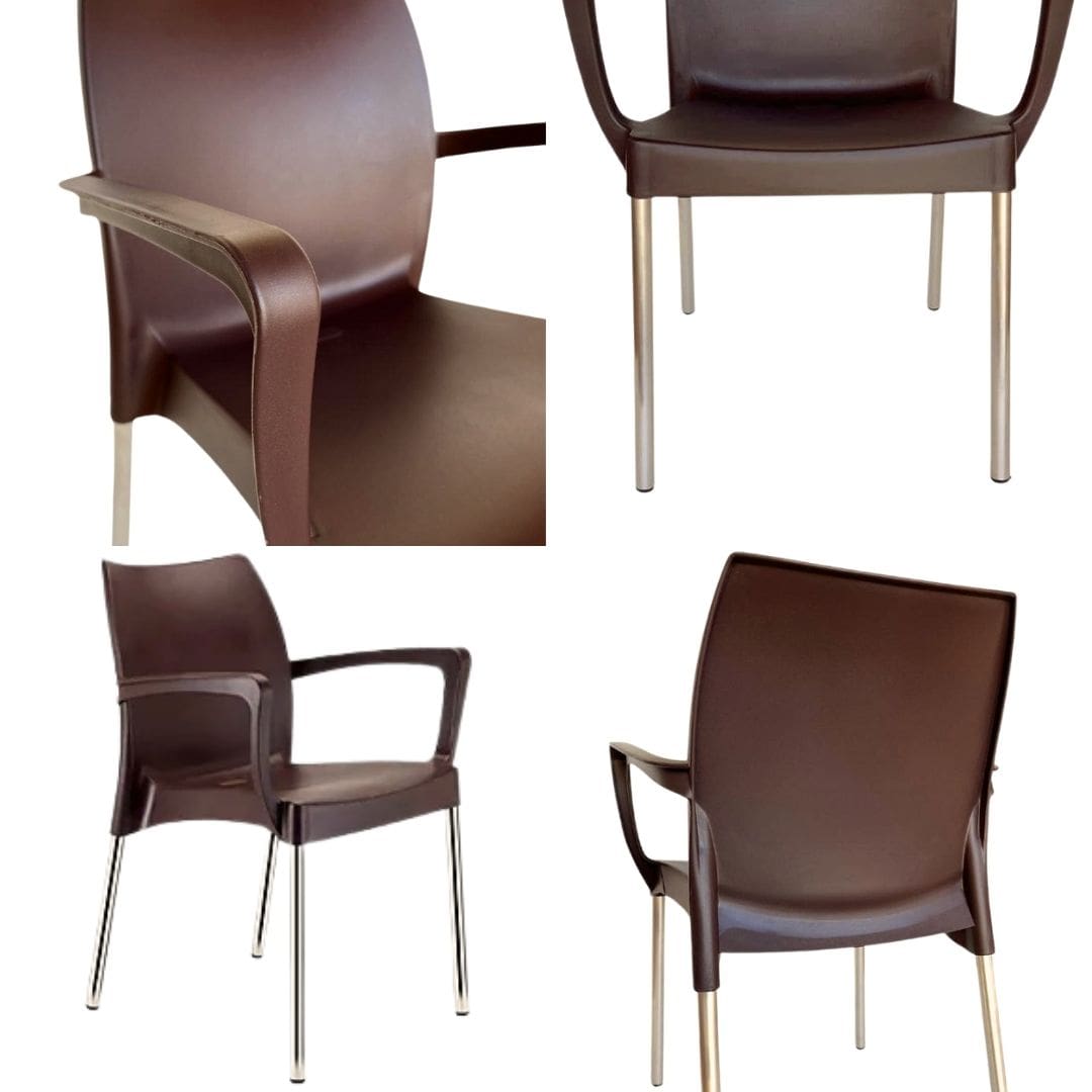 Kit Mesa com 4 Cadeiras Poltrona - Sec Line da Injeplastec