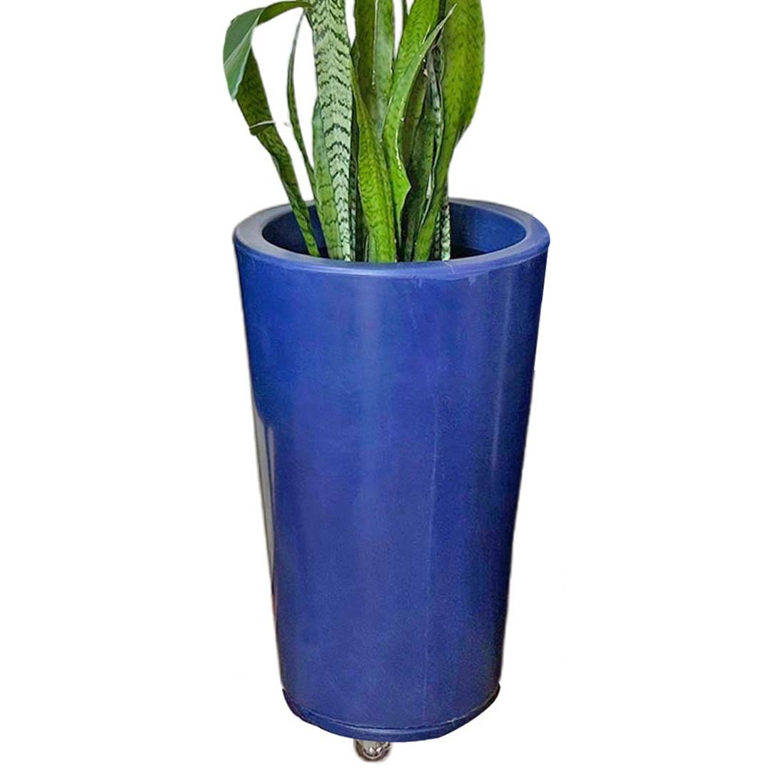 Vaso de Planta e Suporte com Roda Para Decoração Kit 2 Peças