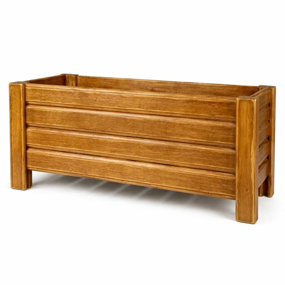 Jardineira de Madeira Ripada - Tamanhos Grandes