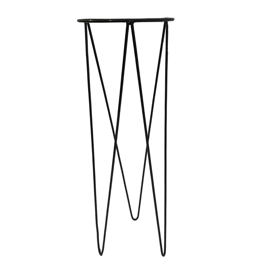 Kit 3 Suportes Tripé Redondo de Ferro