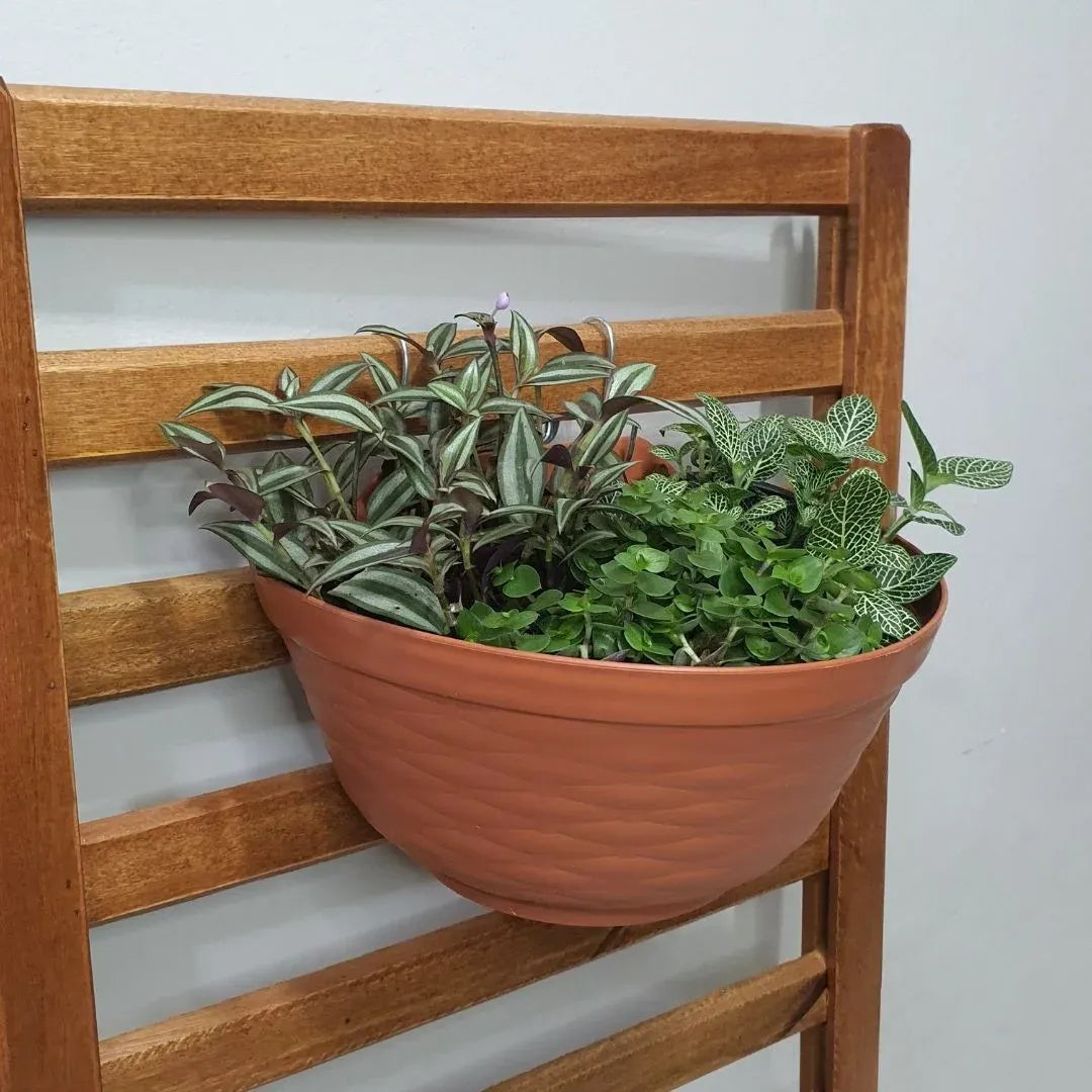 Meio Vaso de Parede para Jardim Vertical