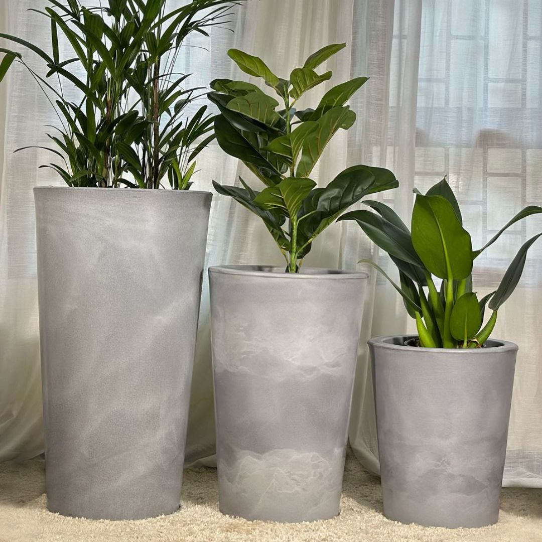 Kit 3 Vasos Damasco Brilhantes