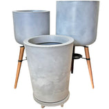 Kit Com 3 Vasos de Luxo Para Planta Decoração Apartamento